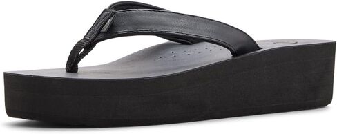 Roxy Women's Melinda Wedge Flip Flop Sandal, White, 8 in Saudi Arabia