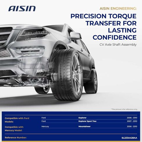 AISIN CVAFD-00667 Front Passenger CV Axle Shaft Assembly - Compatible with Ford Explorer 2006-2010, Explorer Sport Trac 2007-2010, Mercury Mountaineer 2006-2010 in Saudi Arabia