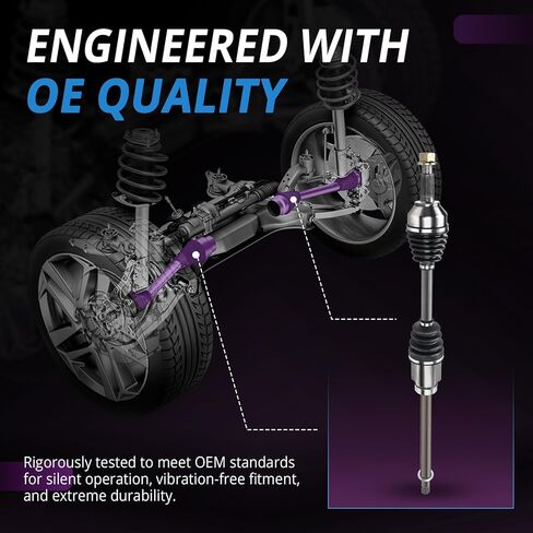 Front CV Axle Replacement for 2008 2009 2010 2011 2012 2013 Nissan Rogue, 2014 2015 Rogue Select, Driver and Passenger Side NI-8348 NI-8347 [AWD] in Saudi Arabia