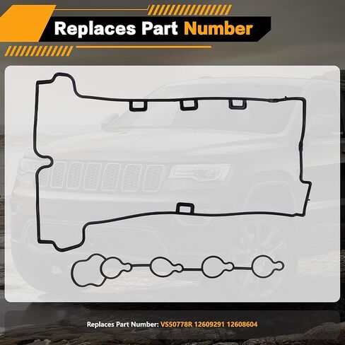 VS50778R 12609291 12608604 Valve Cover Gasket fit for 2008-2017 Buick Lacrosse/Regal/Verano, fit for Chevy Captiva Sport/Cobalt/Equinox/HHR/Malibu, fit for GMC Terrain, Pontiac Solstice, Saturn Sky in Kuwait