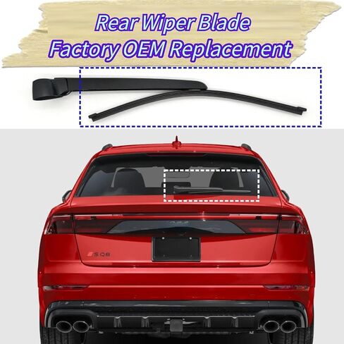 Rear Wiper Blade for Audi SQ8 2020-2025 2024 2023 2022 2021 Exact Fit Premium Plus Prestige Models OEM Replacement Rear Back Windshield Wiper Blade in Saudi Arabia