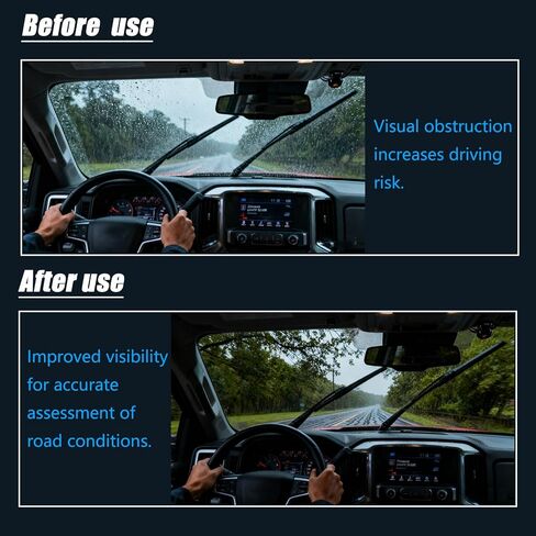 AUCERAMIC 22" + 22" Windshield Wiper Blades Replacement for Chevy Silverado GMC Sierra 1500 2500 3500 HD 2014 2015 2016 2017 2018 OEM Quality (Pack of 2) in Saudi Arabia