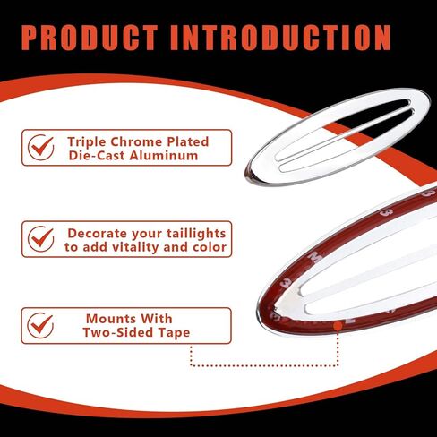 Chrome Rear Side Marker Louvers Fits for 1997-2004 Corvette in Kuwait