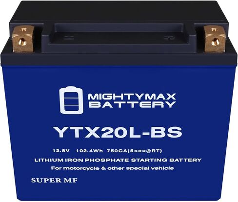 Mighty Max Battery YTX20L-BS Lithium Replacement Battery compatible with Harley-Davidson FXDLI Dyna Low Rider 04-06 in Saudi Arabia