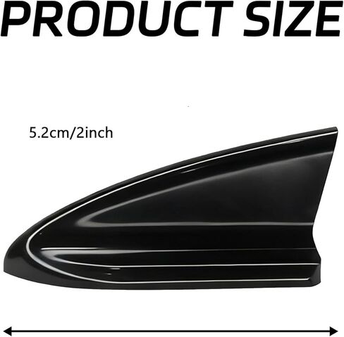 Shark Fin Diffuser Kit, Universal Air Vortex Generator Spoiler Wing for Car Roof, Noise Drag Reduction Self-Adhesive Fins Fit for Cars Trucks SUVs Car Exterior Deco Accessories (Black, 10PCS) in Kuwait