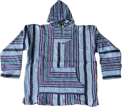 3XL , BAJA PONCHO , HOODIE , BAJA SHIRT , JERGA , MADE IN MEXICO , XXXL , SURF , BEACH SHIRT , SKATER , LIGHT PURPLE , LILAC in Saudi Arabia