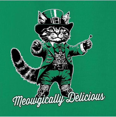Go All Out Meowgically Delicious Funny Cat St. Patricks Day Gift Mens Sweatshirt Hoodie in Saudi Arabia