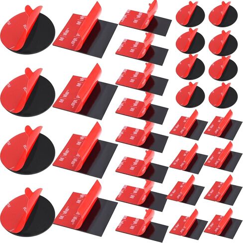 16 Pack Double-Sided Heavy Duty Tape, Made of 3M VHB 5952，Include 1 Inch and 2 Inch, Square, Rectangle, and Round Waterproof and Heat Resistant, Suitable for Car, Home Decoration, Outdoor Use in Kuwait