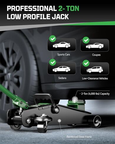 10 قطع من أطقم رافعة السيارة، رافعة مقصية بسعة 2 طن (4409 رطل)، مجموعات تغيير الإطارات مع مقبض بسقاطة ومفتاح ربط، للسيارات/SUV/MPV in Kuwait