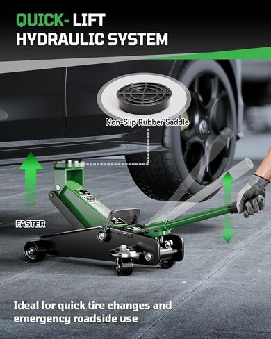 10 قطع من أطقم رافعة السيارة، رافعة مقصية بسعة 2 طن (4409 رطل)، مجموعات تغيير الإطارات مع مقبض بسقاطة ومفتاح ربط، للسيارات/SUV/MPV in Kuwait