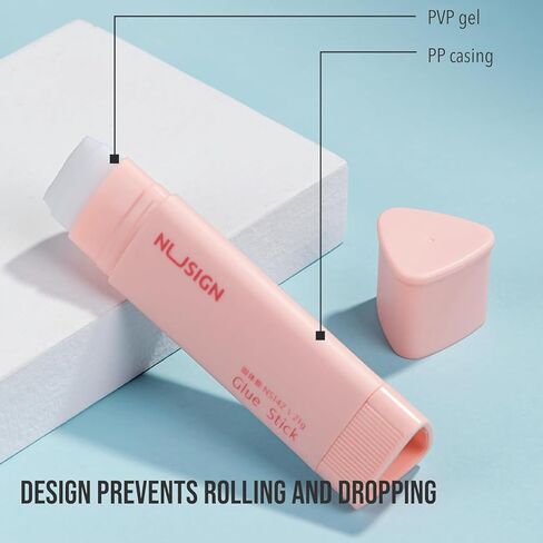 6 Pack - Aesthetic Glue Stick, All Purpose White Glue Sticks, Washable Glue Sticks Bulk - Perfect for School Student Crafts and Office Supplies in Kuwait