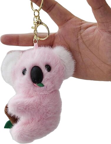 Adorable Koala Keychain Plush Cute Plush Koala Bear Key Ring for Backpack Keys Wallet Car Keychain in Kuwait