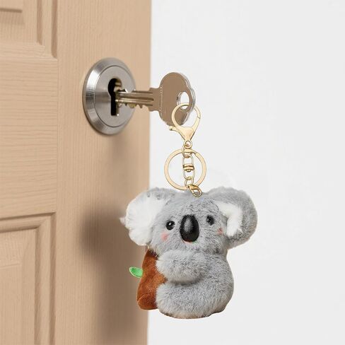 Adorable Koala Keychain Plush Cute Plush Koala Bear Key Ring for Backpack Keys Wallet Car Keychain in Kuwait