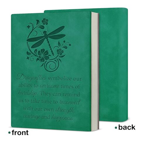 Inspirational Notebook Gifts for Women Dragonfly Journal Encouragement Gift for Woman Friends Coworkers-Dark Green in Saudi Arabia