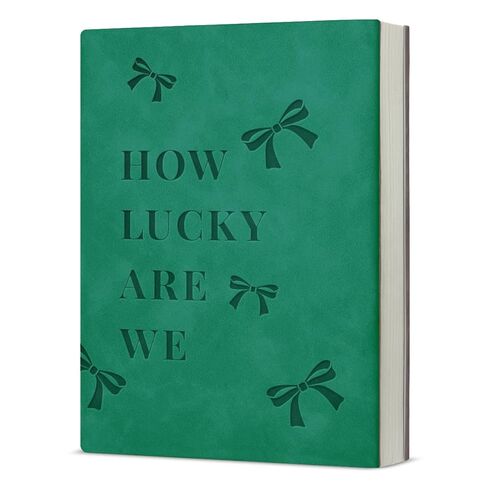 Pink Coquette Bow Journal for Women Cute How Lucky Are We Notebook Preppy Aesthetic Journal Notebook in Saudi Arabia