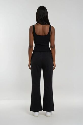 Womens Fleece Wide Leg Pants, Fleece Lined Drawstring Sweatpants for Casual Wear and Travel in Saudi Arabia