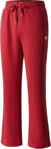 Womens Fleece Wide Leg Pants, Fleece Lined Drawstring Sweatpants for Casual Wear and Travel in Saudi Arabia