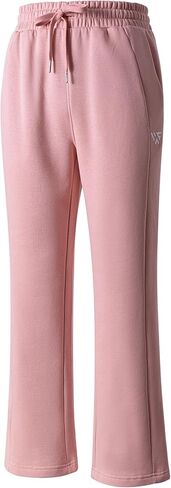 Womens Fleece Wide Leg Pants, Fleece Lined Drawstring Sweatpants for Casual Wear and Travel in Saudi Arabia