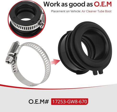 جافيك منقي هواء أنبوب التمهيد لهوندا CRF50F Z50R XR50R Z50RD Z50A 1972-2012 O.E.M #17253-GW8-670 in Saudi Arabia