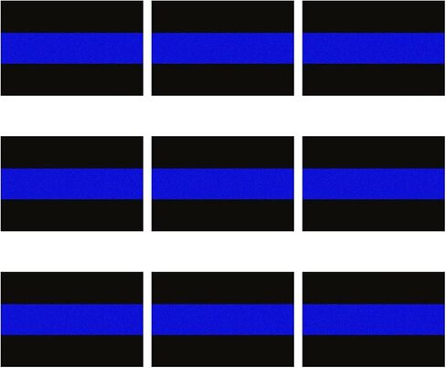 Reflective Police Thin Blue Line Car Sticker Decals, Waterproof Vinyl Auto License Plate Stickers, Universal Vehicle Window Bumper Decal for Honoring Law Enforcement (Large/Small) in Saudi Arabia