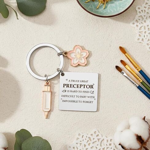 Best Nurse Preceptor Gifts Thank You Appreciation Nursing Preceptor Gifts Nurses Week Keychain Key Chain Ring Keyring Valentines Day Gift Mothers Day Christmas Gift Stocking Stuffers Birthday Presents in Kuwait
