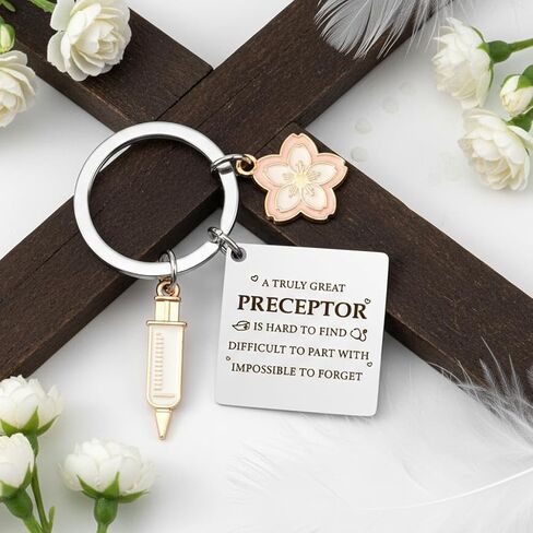 Best Nurse Preceptor Gifts Thank You Appreciation Nursing Preceptor Gifts Nurses Week Keychain Key Chain Ring Keyring Valentines Day Gift Mothers Day Christmas Gift Stocking Stuffers Birthday Presents in Kuwait