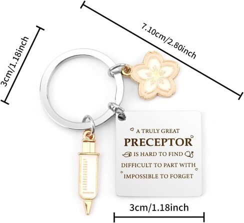 Best Nurse Preceptor Gifts Thank You Appreciation Nursing Preceptor Gifts Nurses Week Keychain Key Chain Ring Keyring Valentines Day Gift Mothers Day Christmas Gift Stocking Stuffers Birthday Presents in Kuwait