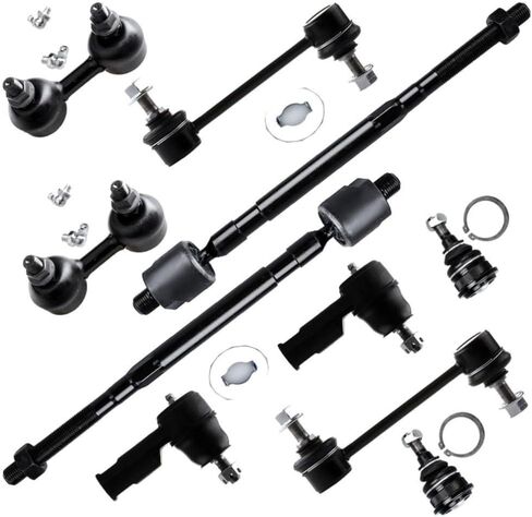 Suspension Kit Front Rear Sway Bar Inner Outer Tie Rod Ball Joint Alloy Steel in Kuwait