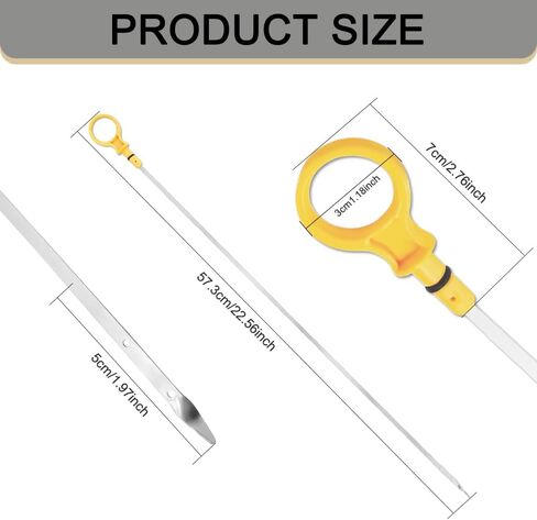 عصا قياس زيت المحرك، عصا غمس الزيت لفحص سائل الزيت، ملحقات السيارة عصا قياس مستوى زيت المحرك المتوافقة مع عصا زيت مؤشر سائل Ford Escape Explorer، تحل محل OEM# CJ5Z-6750-A in Kuwait