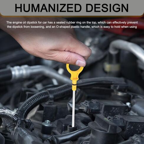 عصا قياس زيت المحرك، عصا غمس الزيت لفحص سائل الزيت، ملحقات السيارة عصا قياس مستوى زيت المحرك المتوافقة مع عصا زيت مؤشر سائل Ford Escape Explorer، تحل محل OEM# CJ5Z-6750-A in Kuwait