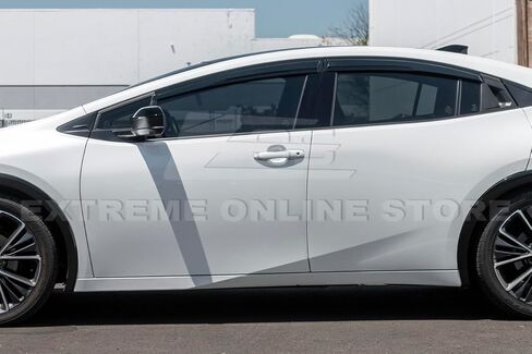 Replacement for 2023-Present Toyota Prius | Prius Prime Models EOS Visors Tape-On JDM Mugen Style Side Vents Window Visor Rain Guard Deflectors in Saudi Arabia