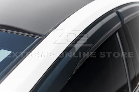 Replacement for 2023-Present Toyota Prius | Prius Prime Models EOS Visors Tape-On JDM Mugen Style Side Vents Window Visor Rain Guard Deflectors in Saudi Arabia