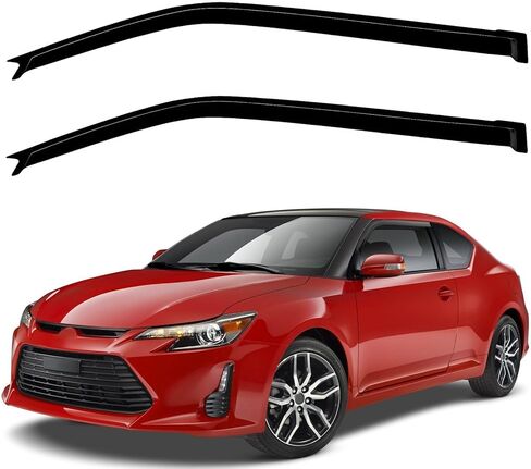 Window Deflector Fit for Scion Tc Coupe 2011-2015 2 Door Window Visor Tape on in Saudi Arabia