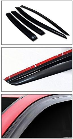 7422439777729 Compatible with 2008 2009-2012 Chevy Malibu Smoke Window Visors Deflector 4 Pieces in Saudi Arabia