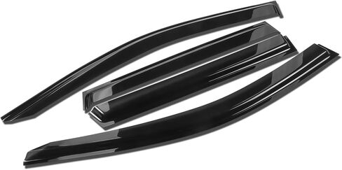 DNA MOTORING Set of 4 Tape-On Window Rain Guards for 20-25 Toyota Corolla Sedan Smoke Tint Window Visor Shade/Sun Wind/RAIN Deflector, WVS-293 in Saudi Arabia