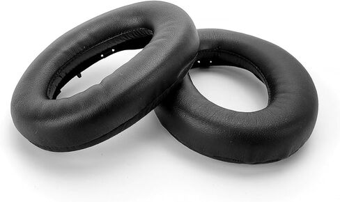 وسائد أذن بديلة لسماعات الرأس Sony WH-1000XM2 (WH1000XM2) وMDR-1000X (MDR1000X)، وسادات أذن مع إسفنج عازل للضوضاء، زوج واحد باللون الأسود in Kuwait