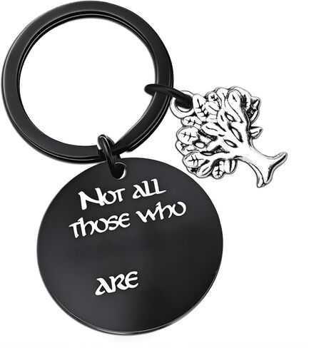 Movie Lover Gifts Merch Inspirational Women Men Keychain Lotr Movie Fans Stuff Thanksgiving Christmas Jewelry in Saudi Arabia