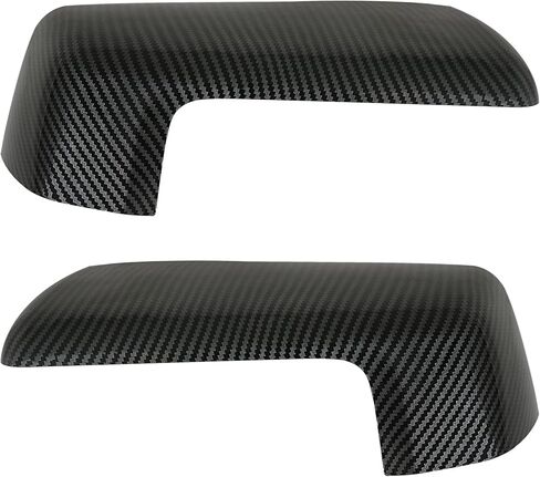 غطاء مرآة الرؤية الخلفية من ألياف الكربون متوافق مع Chevy Silverado 1500 2500 3500 2019-2024/ GMC Sierra 1500 2500 3500 2019-2024 أجزاء الملحقات تحل محل زوج واحد من اليسار واليمين in Kuwait