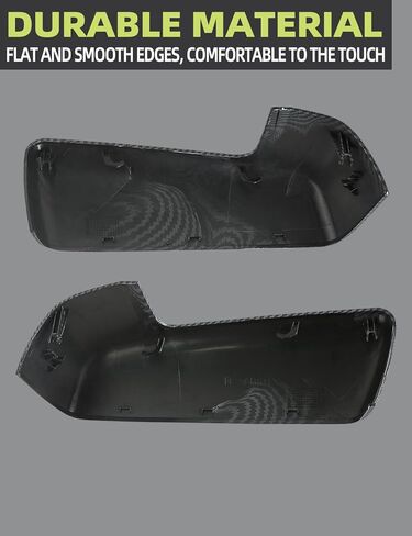 غطاء مرآة الرؤية الخلفية من ألياف الكربون متوافق مع Chevy Silverado 1500 2500 3500 2019-2024/ GMC Sierra 1500 2500 3500 2019-2024 أجزاء الملحقات تحل محل زوج واحد من اليسار واليمين in Kuwait