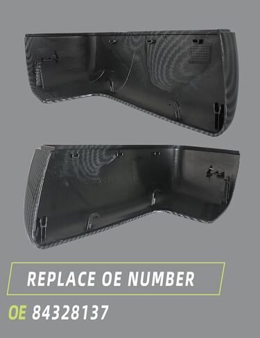 غطاء مرآة الرؤية الخلفية من ألياف الكربون متوافق مع Chevy Silverado 1500 2500 3500 2019-2024/ GMC Sierra 1500 2500 3500 2019-2024 أجزاء الملحقات تحل محل زوج واحد من اليسار واليمين in Kuwait