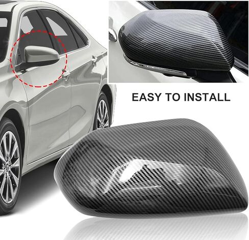 Reanna متوافق مع غطاء مرآة الرؤية الخلفية الجانبية Toyota Camry 2026 2025 2024 2023 2021 2020 2019 2018 ملحقات مرآة الرؤية الخلفية للسيارات (نوع ألياف الكربون) in Saudi Arabia