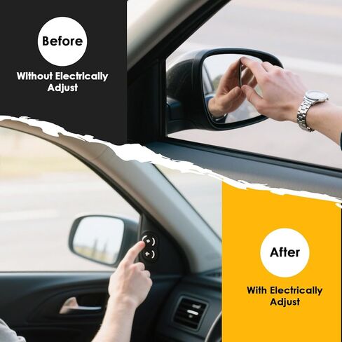 Left and Right Side Mirror Assembly Compatible with 2016-2020 Tacoma Side Door Mirror with Heated and Turn Signal Light TO1320349 TO1321349 87940-04240 87910-04230 (7Pins Black) in Saudi Arabia