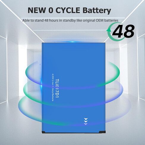 بطارية لـ TLi017D1، (الإصدار الجديد 2025) بطارية بديلة 1850 مللي أمبير في الساعة لـ TCL Flip Pro VZW-TCL-4056W موديل TLi017D1 / TLi017C1 in Kuwait