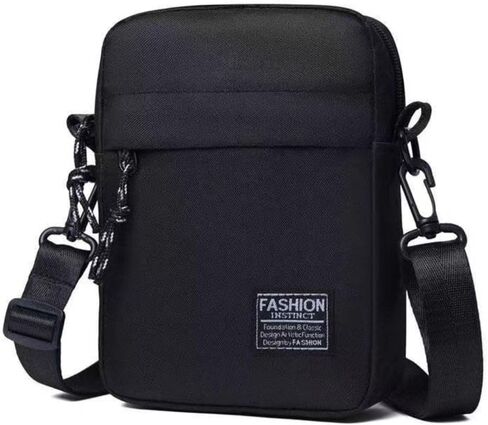 Crossbody Business Nylon Men Handbag Portable Casual Shoulder Bag(Black) in Saudi Arabia