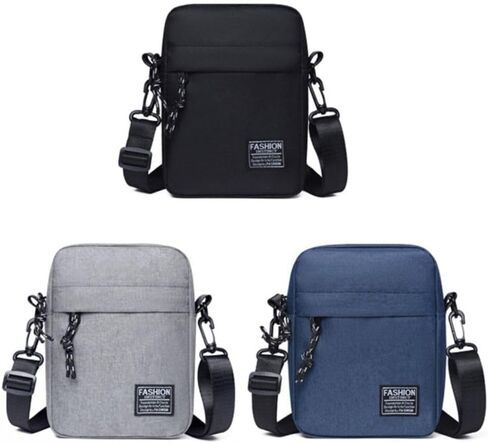 Crossbody Business Nylon Men Handbag Portable Casual Shoulder Bag(Black) in Saudi Arabia