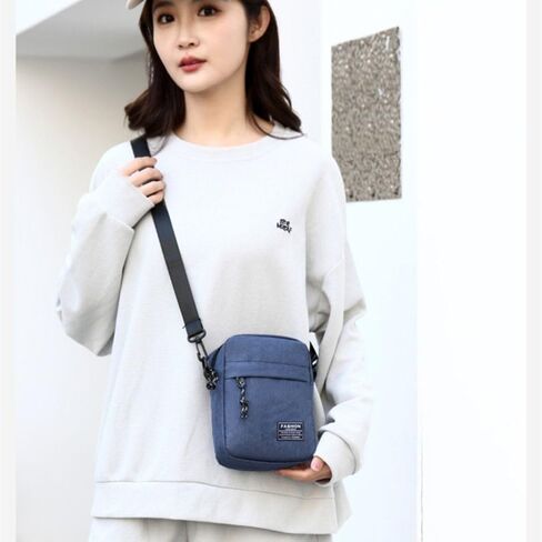 Crossbody Business Nylon Men Handbag Portable Casual Shoulder Bag(Black) in Saudi Arabia