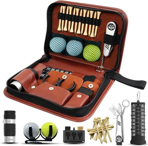 SirChic Golf Gifts for Men and Women Golf Accessory Set (Including rangefinder, Golf Multi-Function Clubs, Golf Balls, Golf Brushes, scorekeeper, Golf shafts, Golf Clips and Gift Boxes) in Saudi Arabia