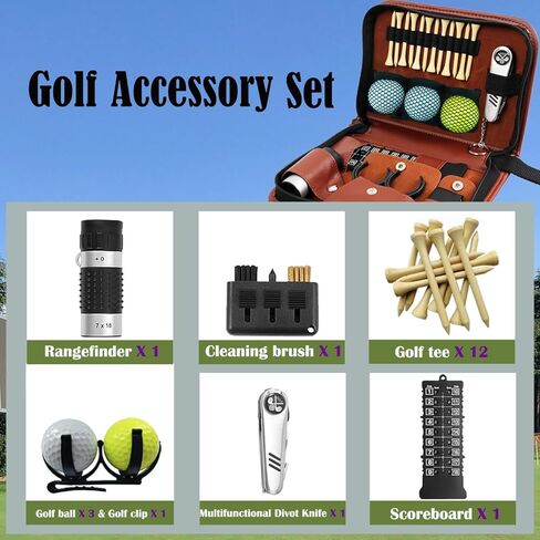 SirChic Golf Gifts for Men and Women Golf Accessory Set (Including rangefinder, Golf Multi-Function Clubs, Golf Balls, Golf Brushes, scorekeeper, Golf shafts, Golf Clips and Gift Boxes) in Saudi Arabia