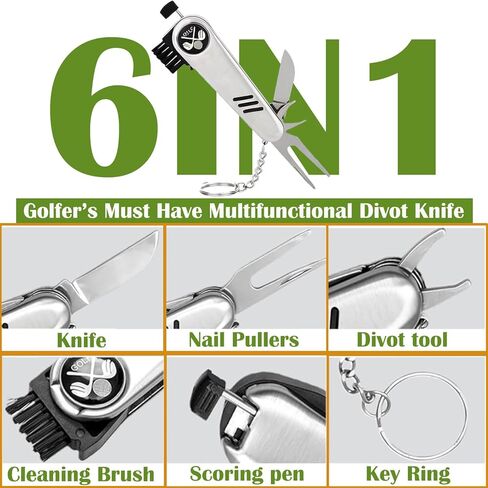 SirChic Golf Gifts for Men and Women Golf Accessory Set (Including rangefinder, Golf Multi-Function Clubs, Golf Balls, Golf Brushes, scorekeeper, Golf shafts, Golf Clips and Gift Boxes) in Saudi Arabia