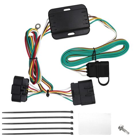 4 Pin Flat Trailer Wiring Harness Fit for Chevrolet Chevy Colorado GMC Canyon 2004-2012 for Isuzu I-280 I-290 I-350 I-370 2006-2008 4 Way Trailer Connector Tow Hitch Wiring Harness Kit 55510 in Saudi Arabia